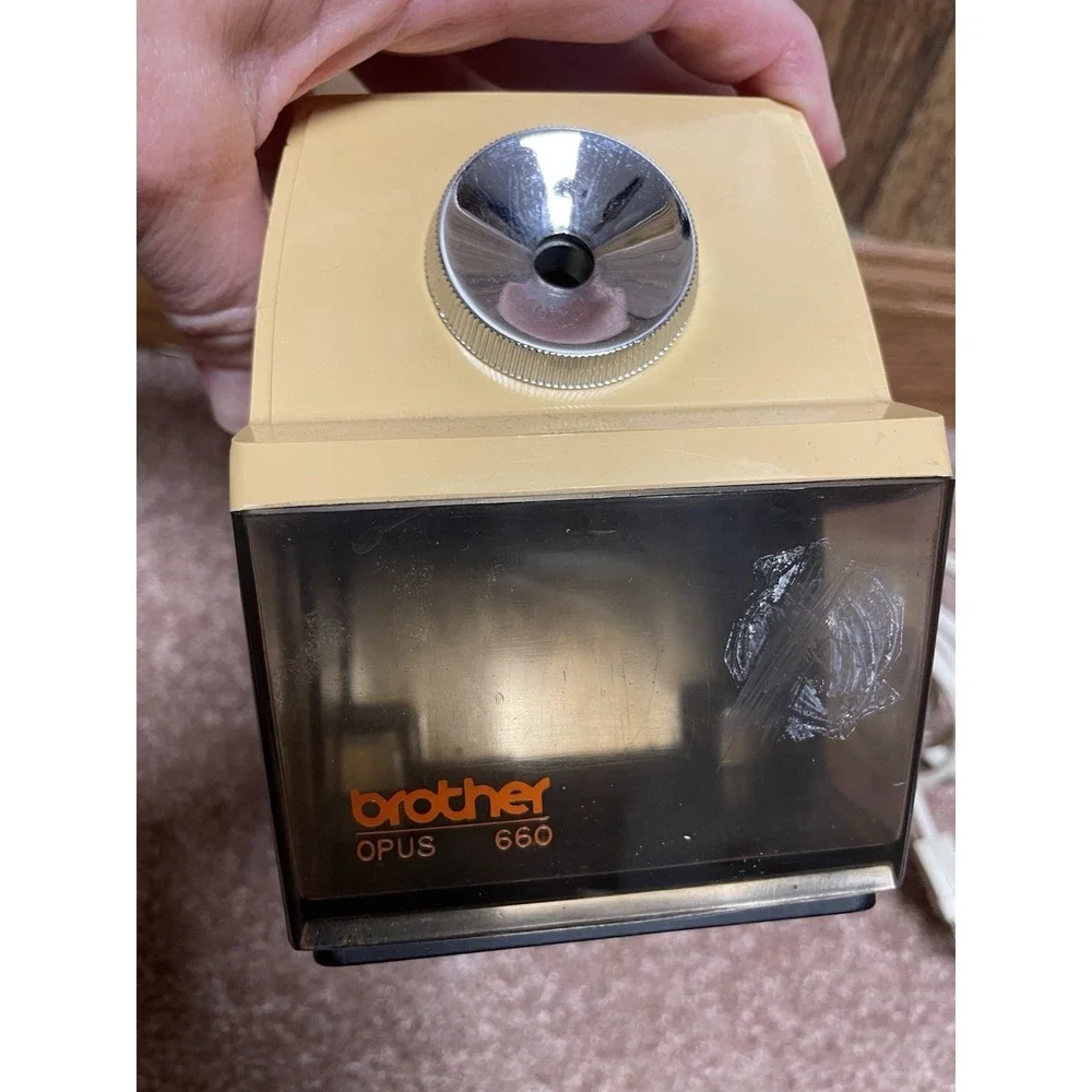 Vintage Brother Model 660 Electric Pencil Sharpener Japan Tested & Working